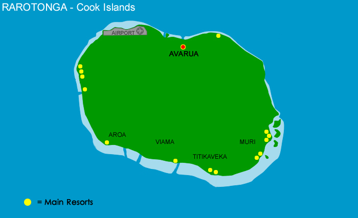 Rarotonga Map