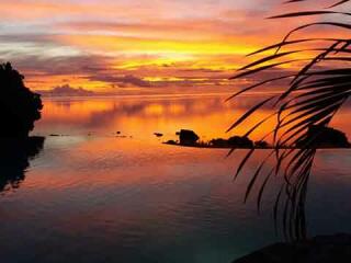 Sunset over Lagoon